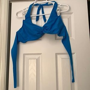 Sunsets 36D Bikini Top blue underwire